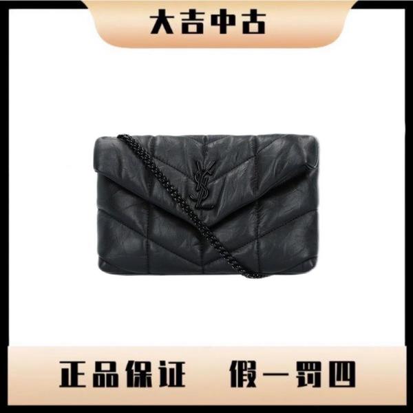 大吉中古/Ysl圣罗兰puffer黑标mini斜挎包