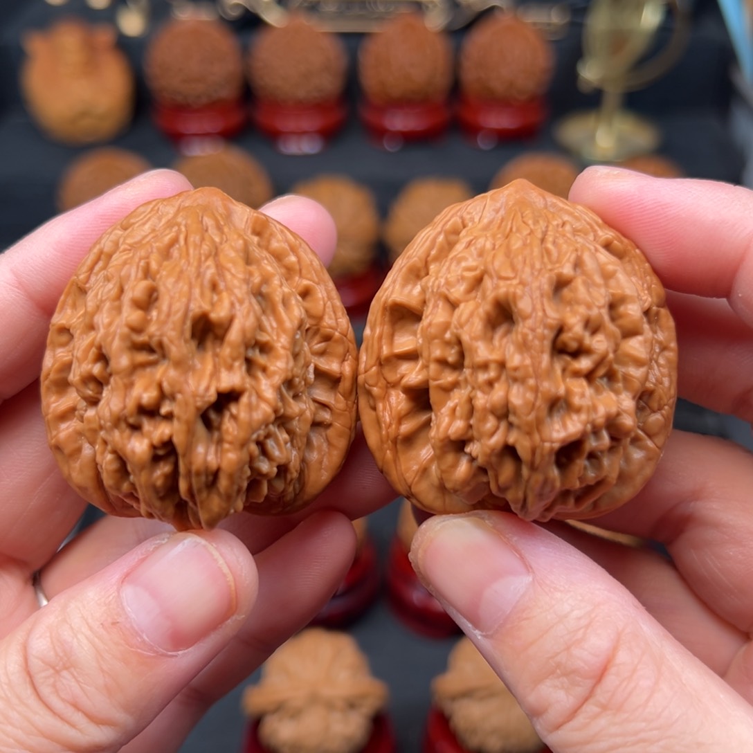 文玩核桃吊坠42全品麦穗虎头