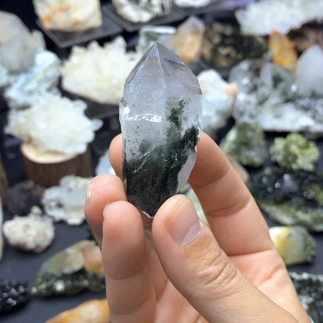 石材超美绿幽单晶