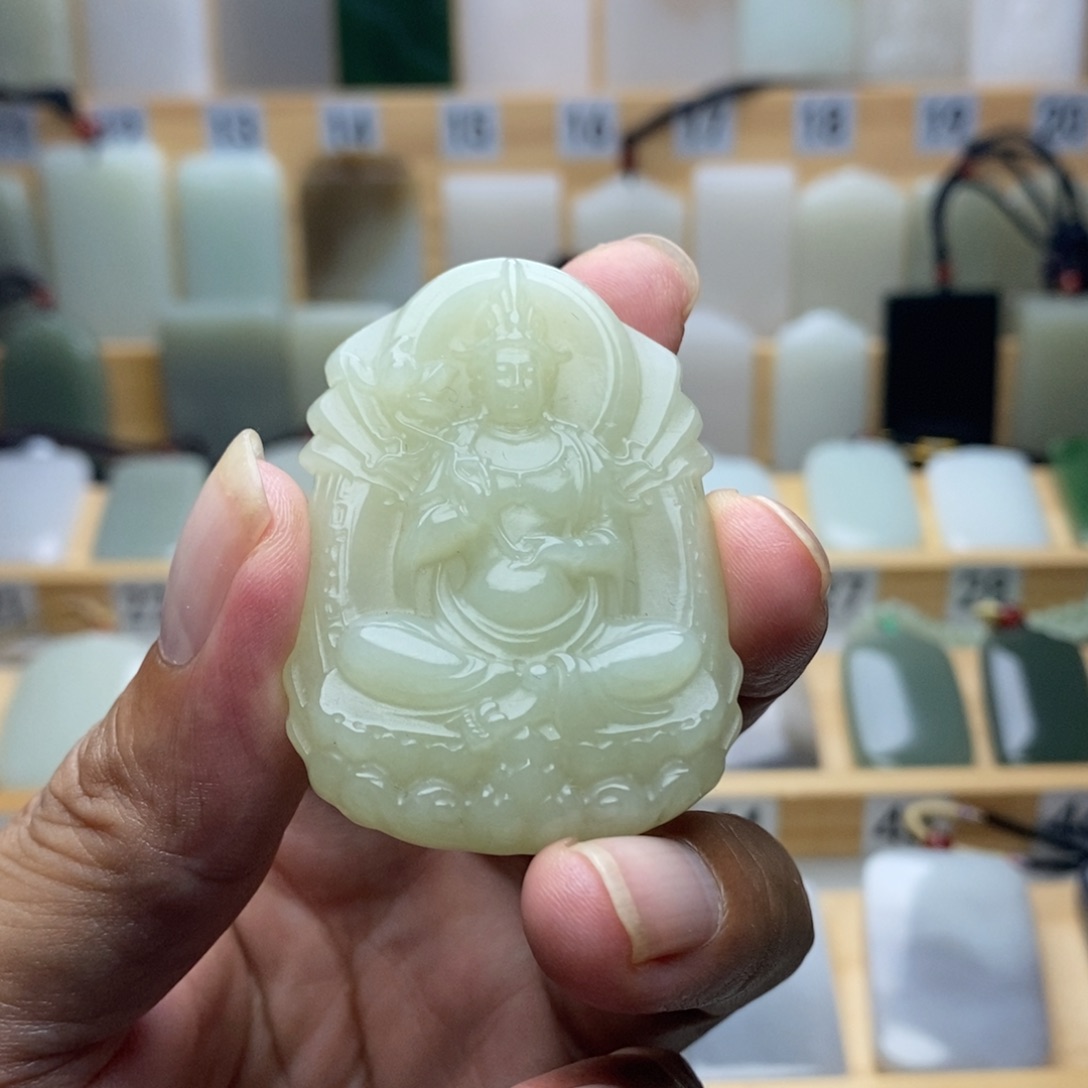 未镶嵌和田玉挂件光*顶