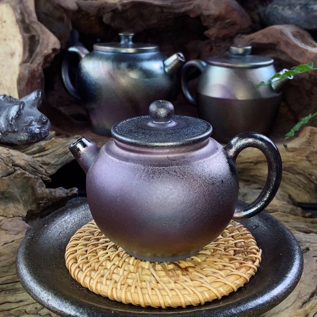 建水紫陶柴烧茶具