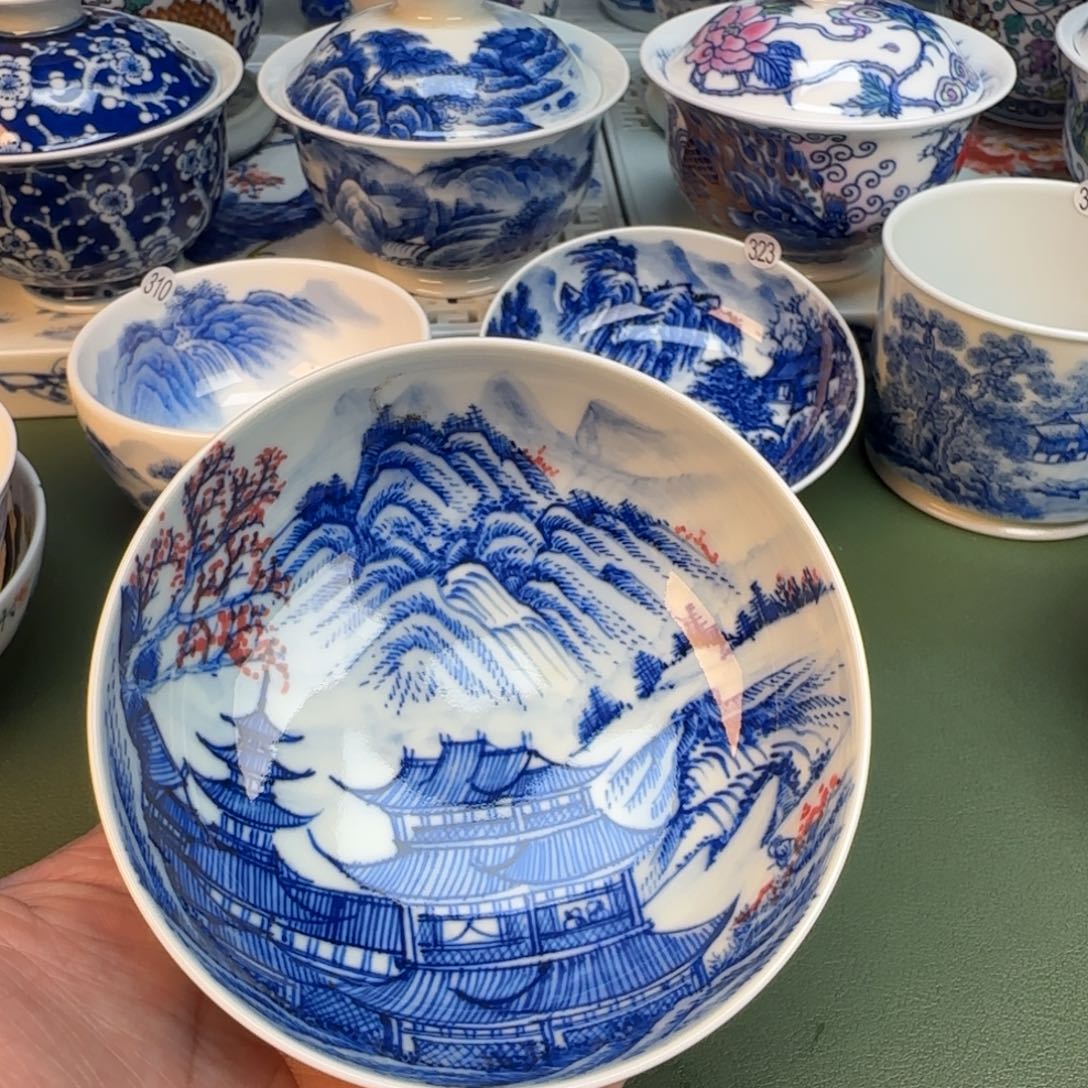 陶纯手工纯手绘茶具石头353