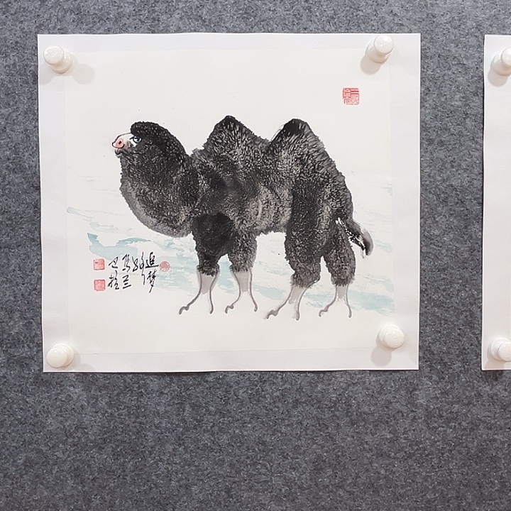 国画知鱼之乐纯手绘