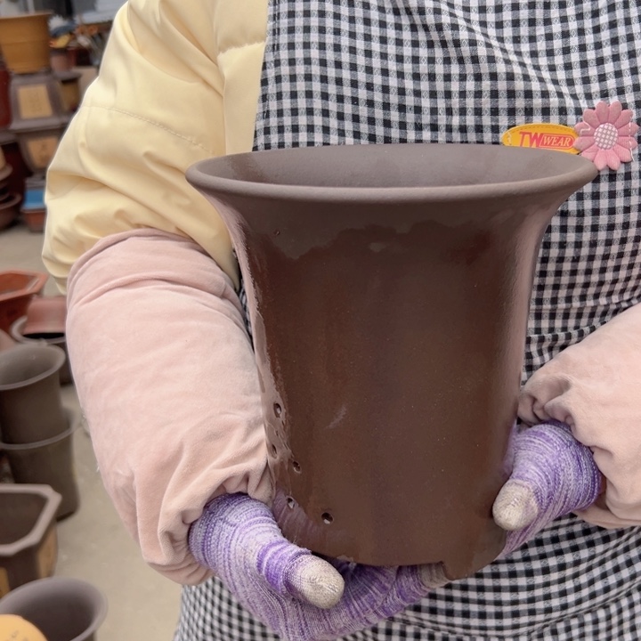 21促销紫泥花盆花盆花盆花盆