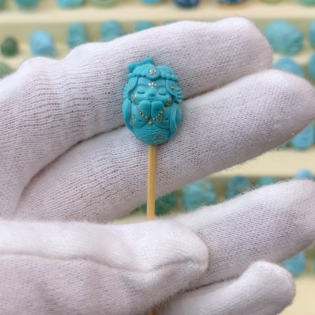 绿松石珠宝奇石未镶嵌