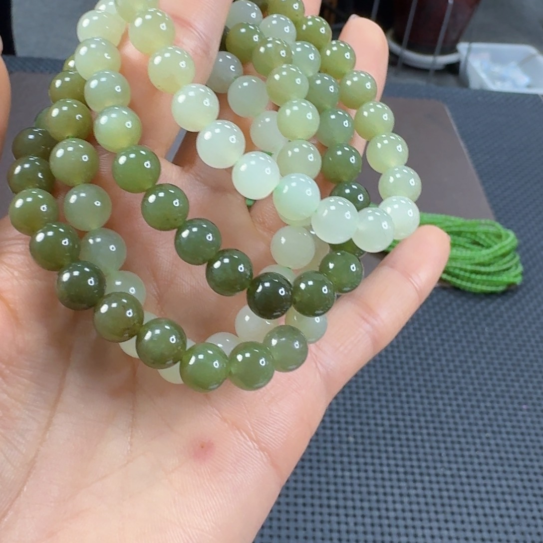 未镶嵌手链和田玉发其一