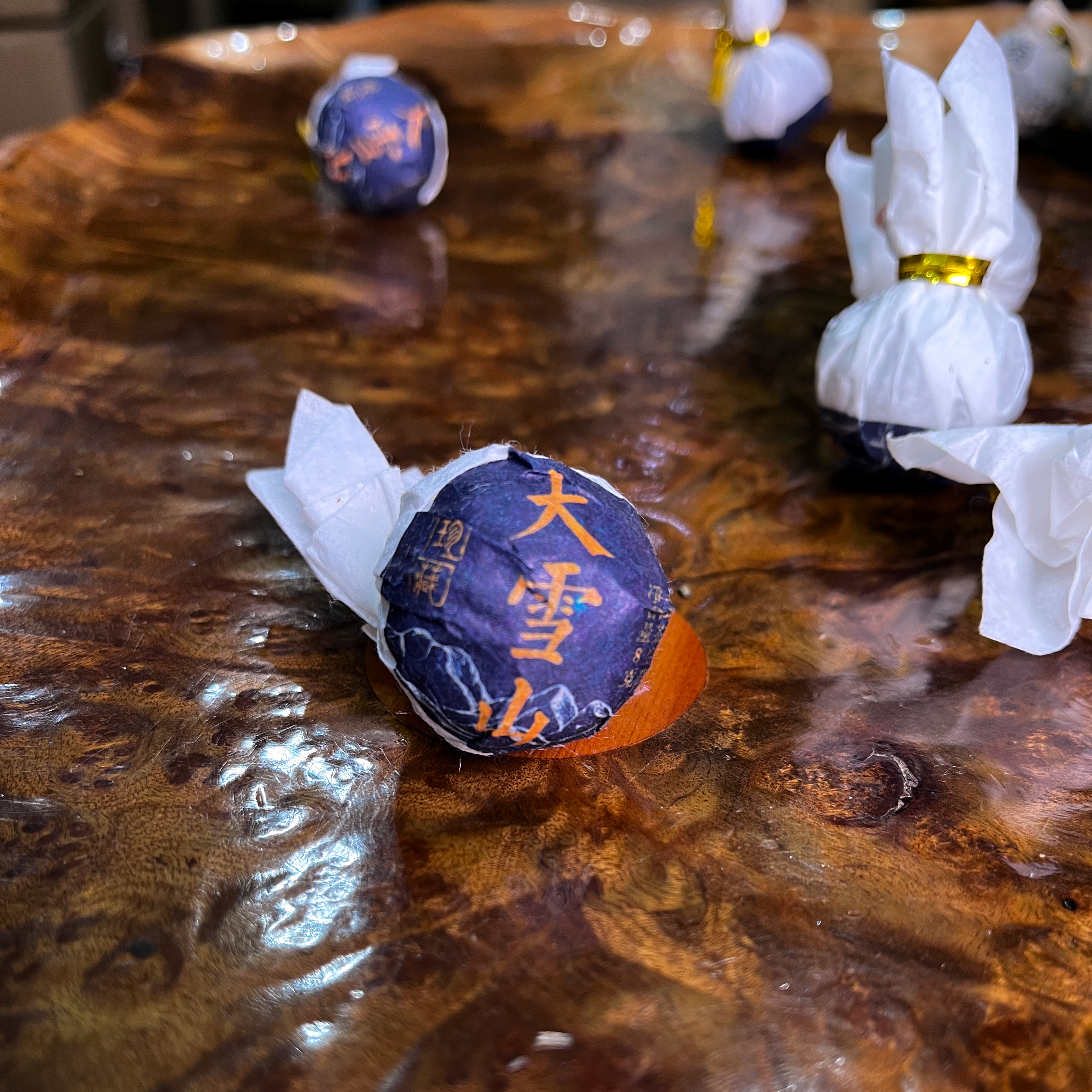 永德大雪山 老树 2025年 头春头采 普洱茶 龙珠 （生茶）