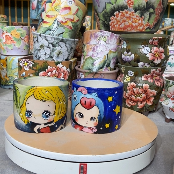 红陶景德镇艺术手绘作品