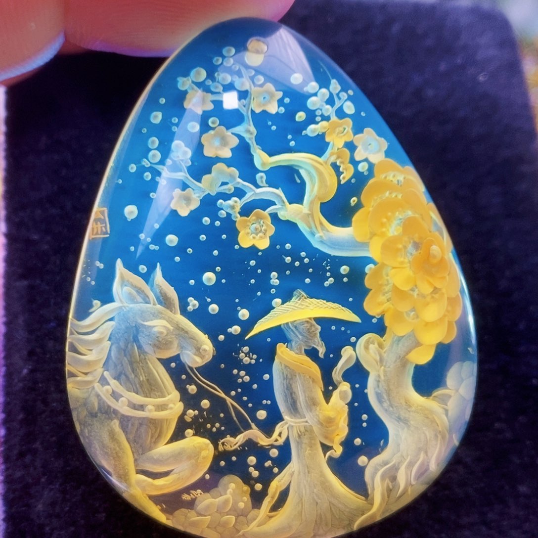 【闪购商品】金珀吊坠(不含链)未镶嵌