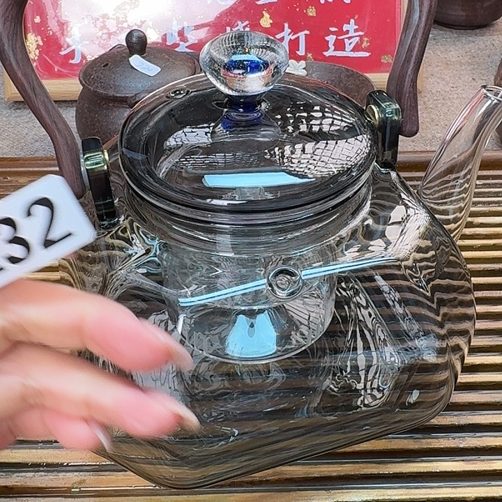 纯手工打造粗陶茶具