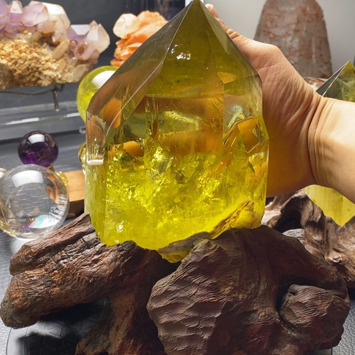 水晶天然水晶居家办公摆件未镶嵌