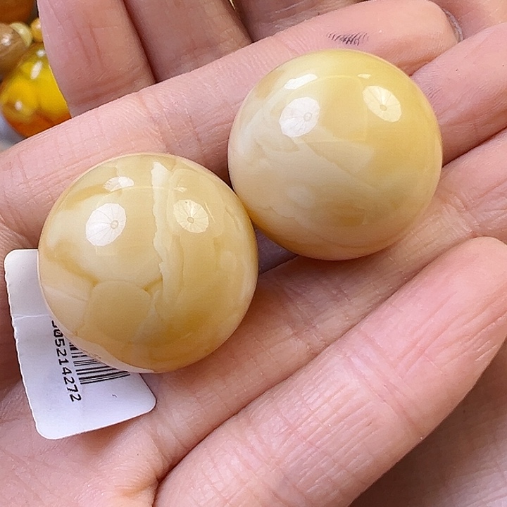 蜜蜡颈饰未镶嵌蓝*蜜蜡