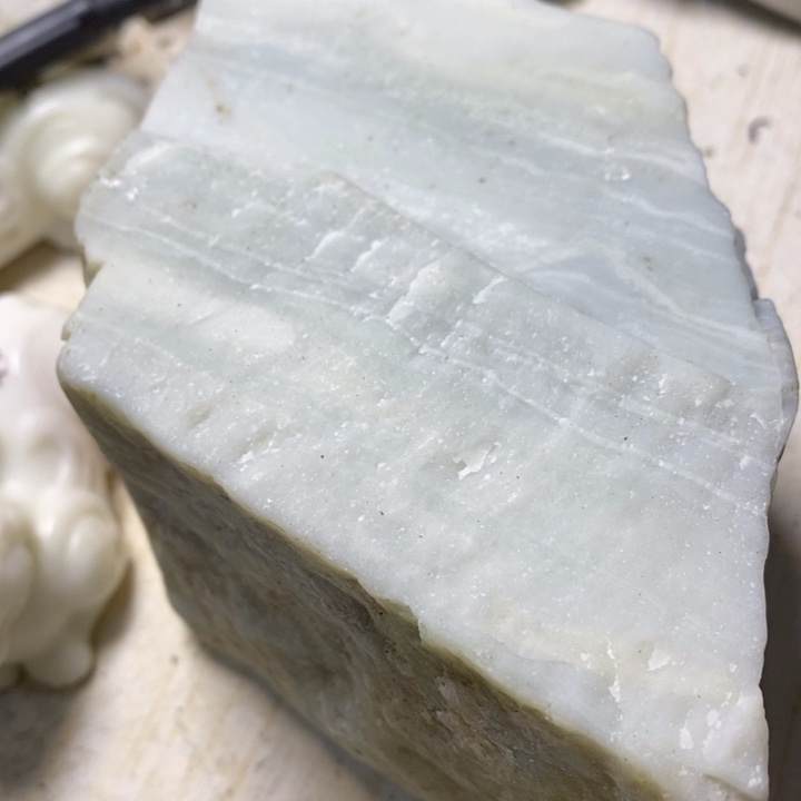 透闪石质玉珠宝半成品未镶嵌