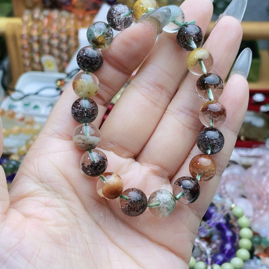 水晶手串未镶嵌四季幽灵10mm