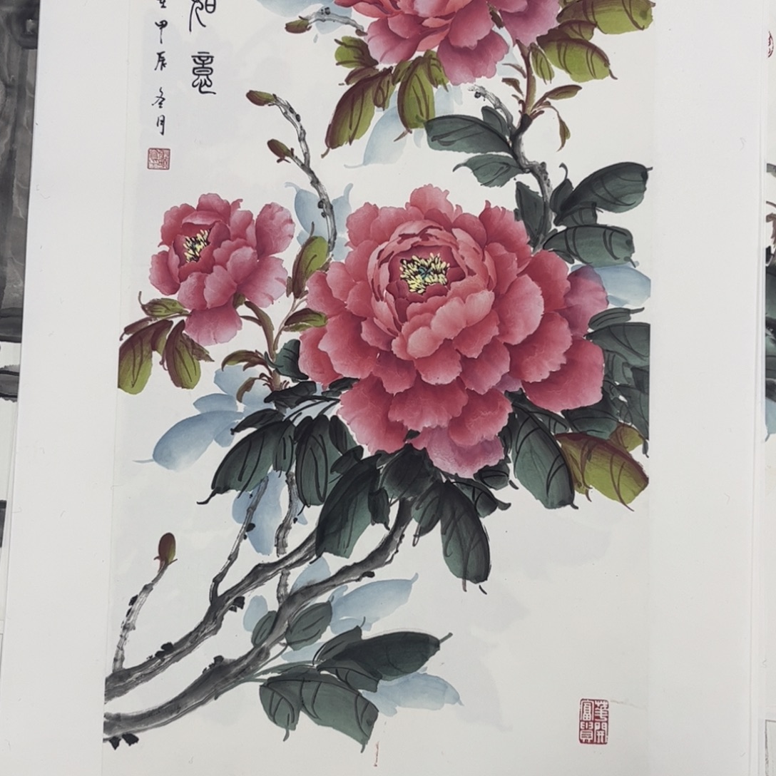 国画四尺四开花鸟m