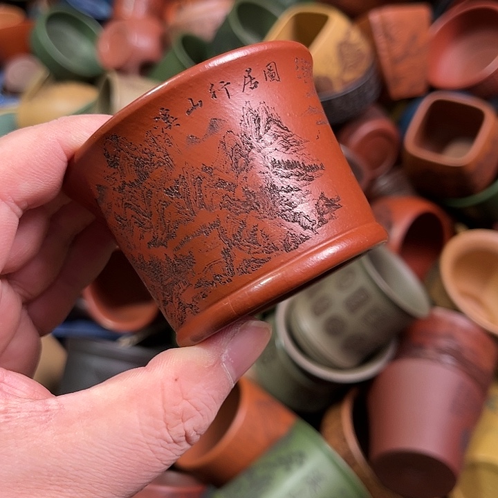 紫砂茶杯全手工紫砂主人杯