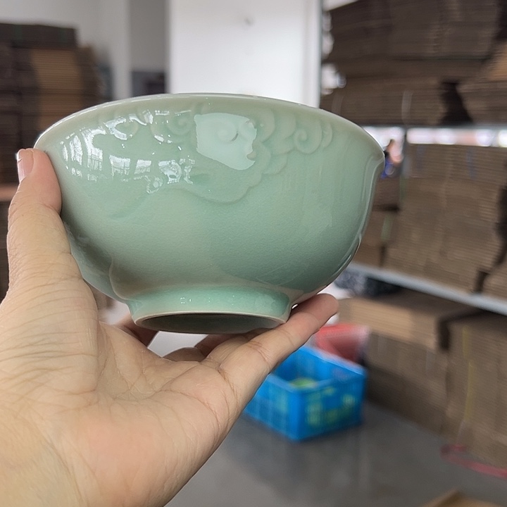 龙泉云间青瓷小米茶器