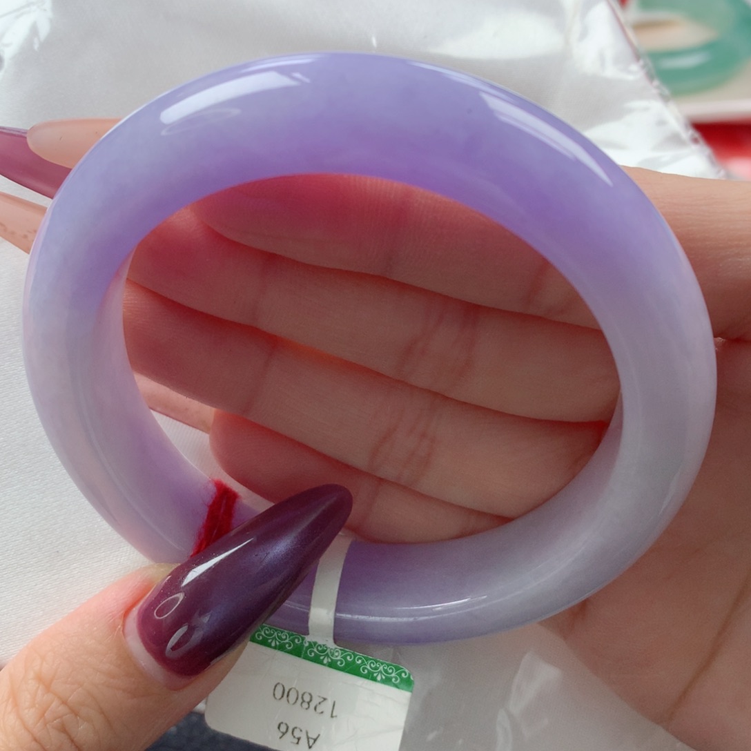 未镶嵌手镯翡翠缅甸天然翡翠A货56.9