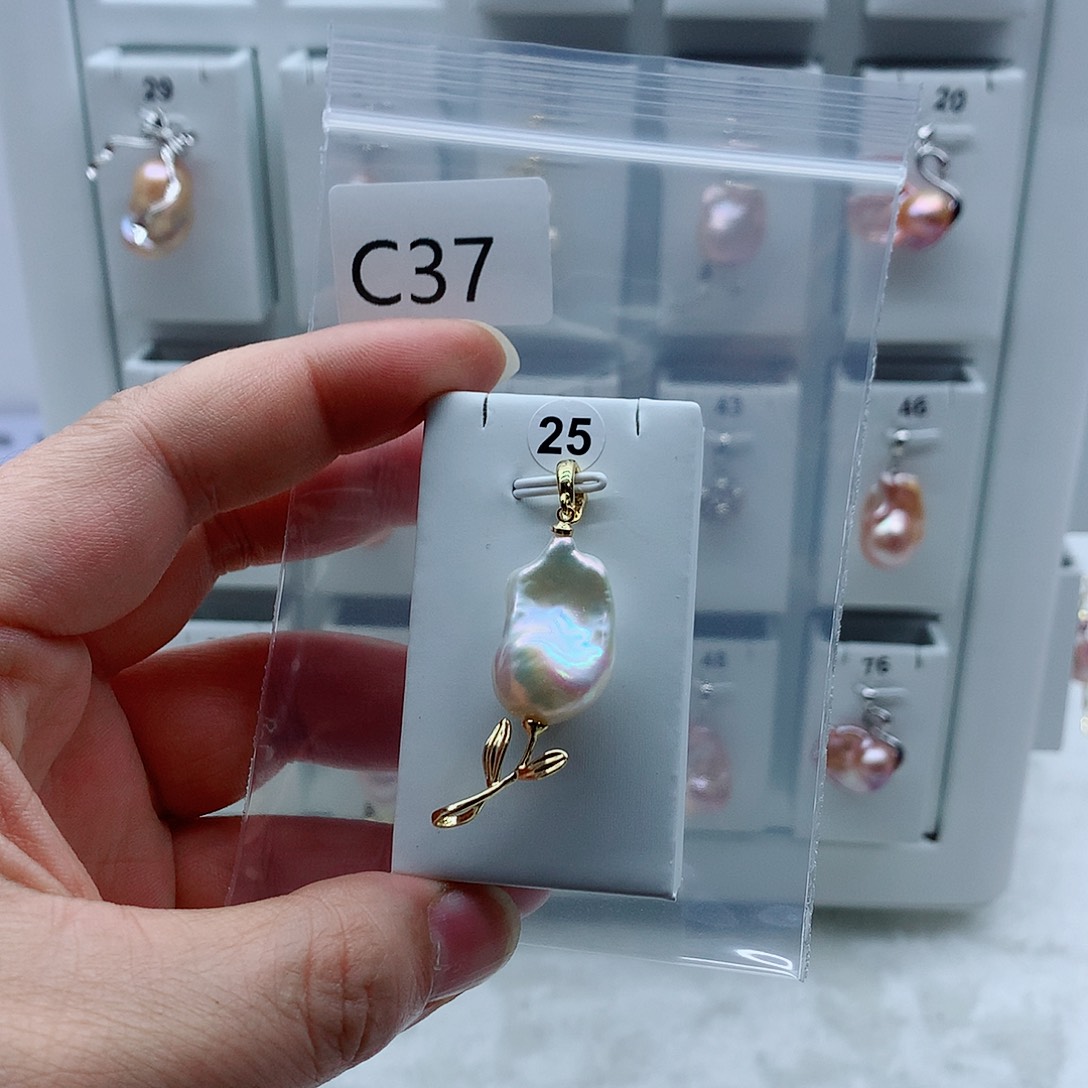 淡水珍珠合金吊坠(不含链)