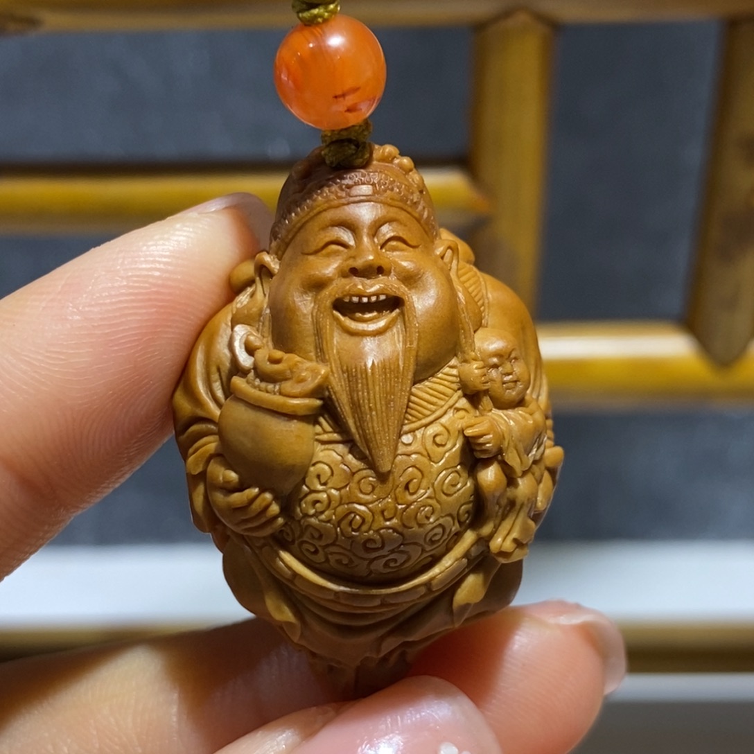 橄榄核手串/手链三子财神