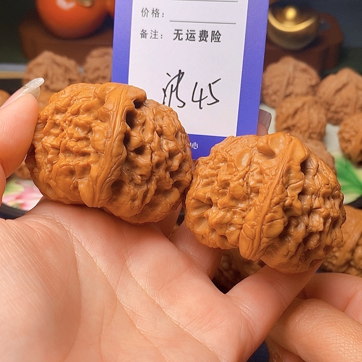 苍***狼把件文玩核桃文玩核桃龙鼎45