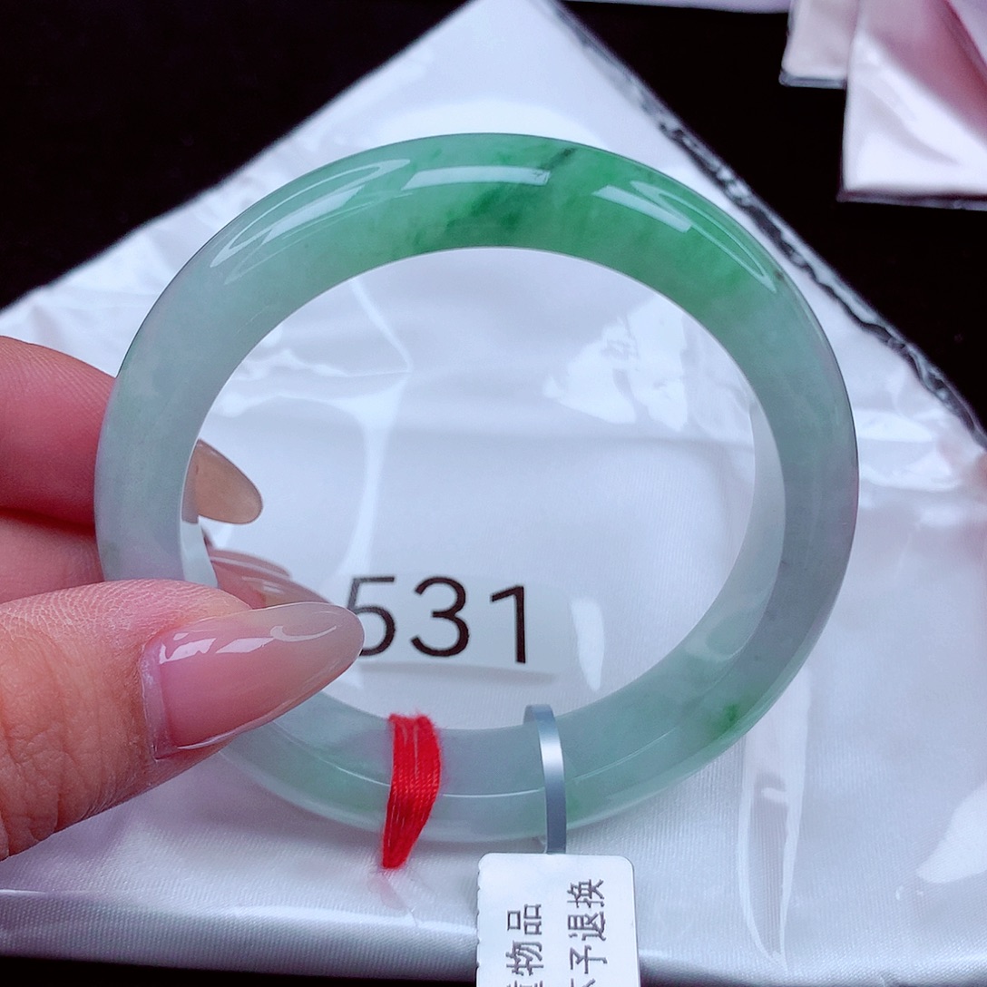 翡翠未镶嵌手镯天然缅甸翡翠A货玉手镯