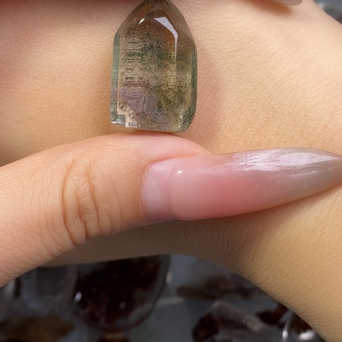 水晶颈饰银S925镶嵌