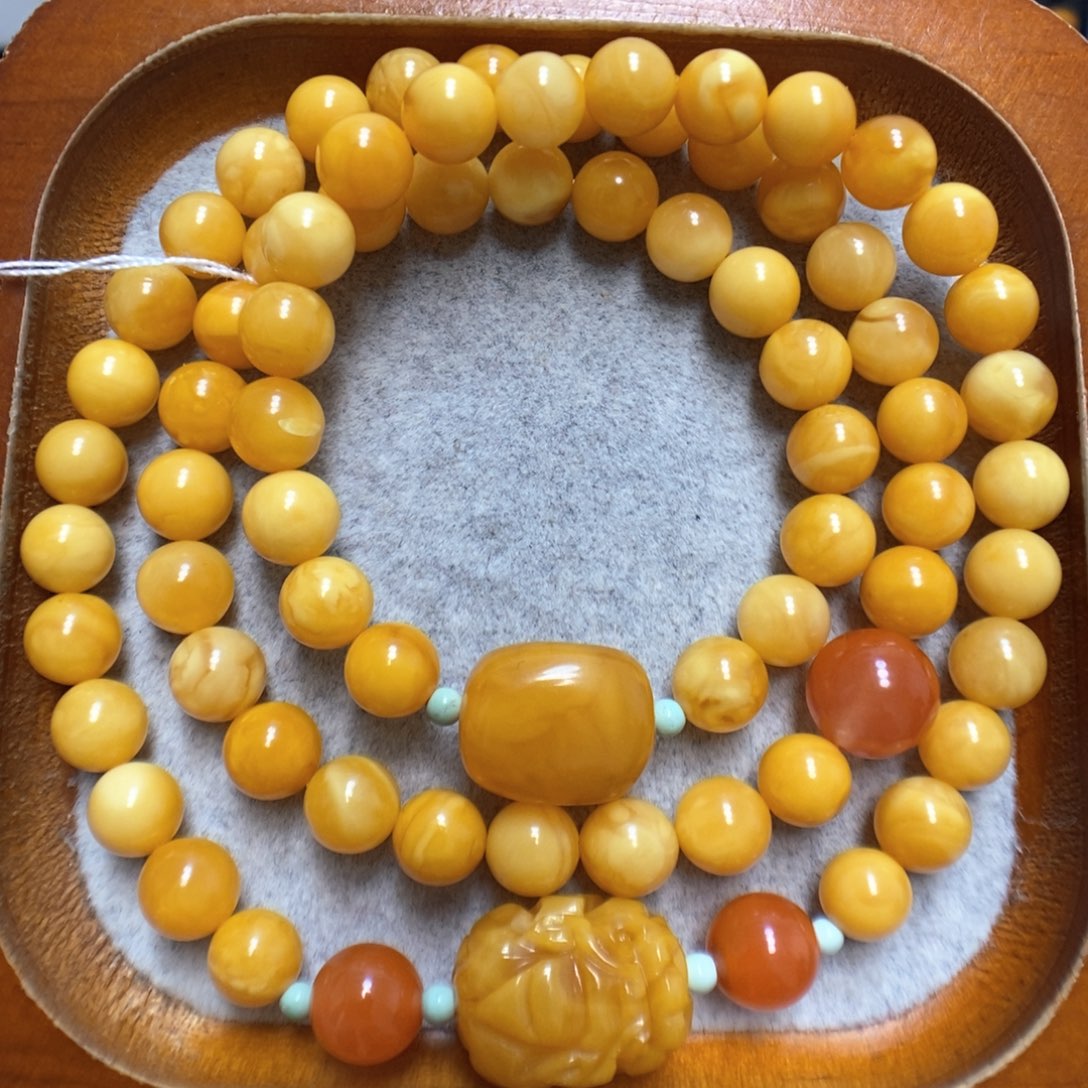 蜜蜡手串未镶嵌蜜蜡