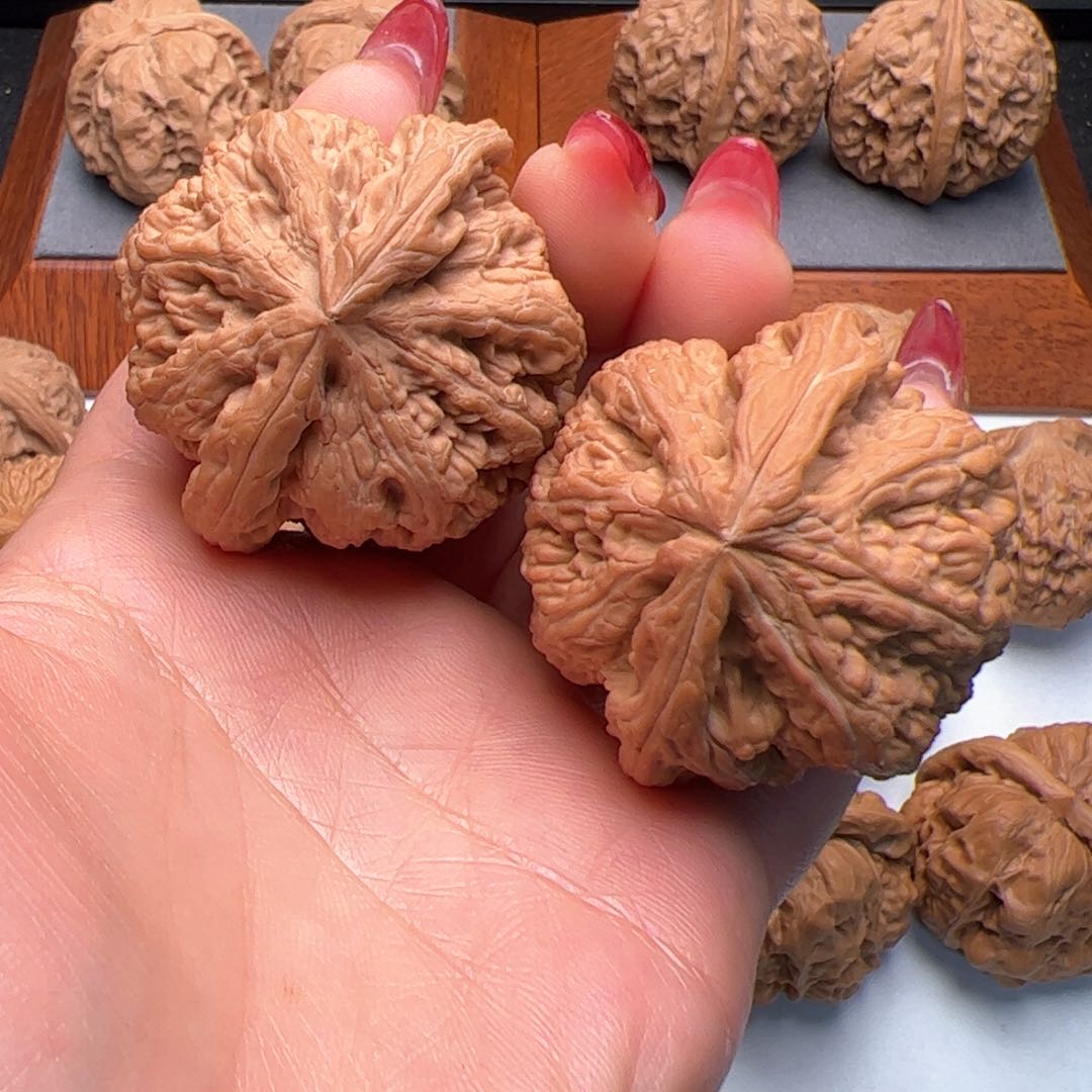 文玩核桃把件粗筋42