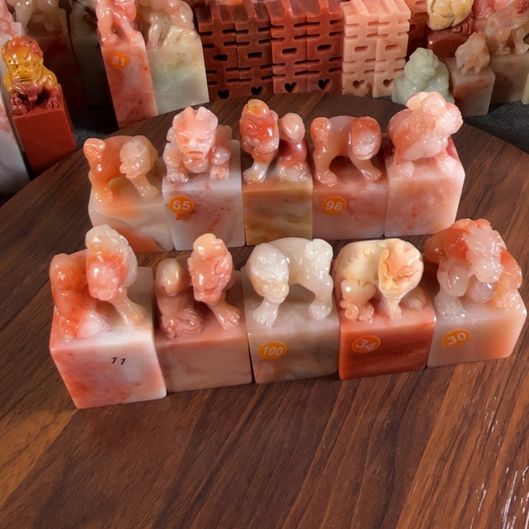 厚***福印石老挝石10个配盒子