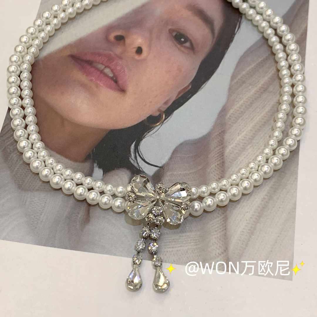 铜合金仿珍珠项链 CHANGE x  璀璨星河项链 复古法式优雅 主X196