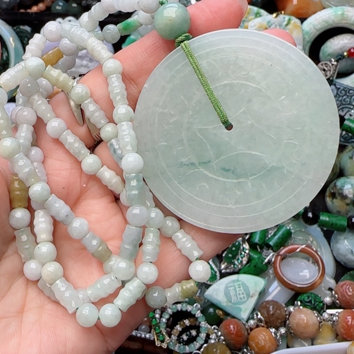 翡翠颈饰未镶嵌天然A货89