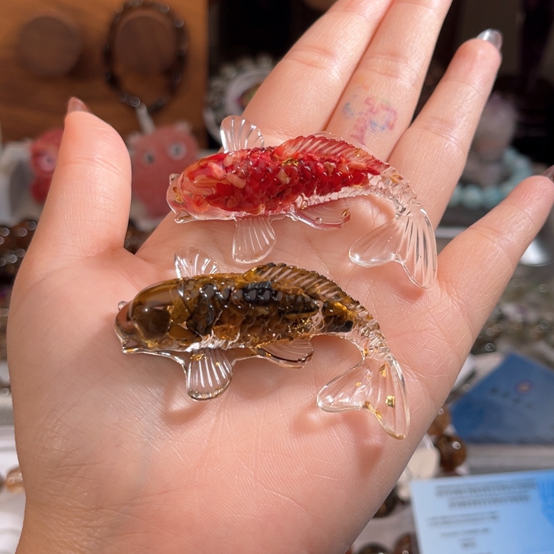 未镶嵌水晶手链小鱼摆件随机发一