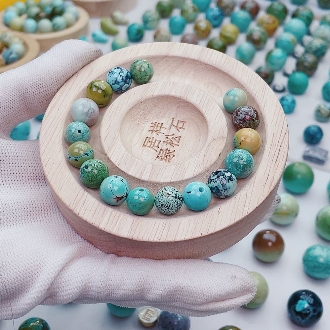 绿松石手串多宝未镶嵌小*鲨