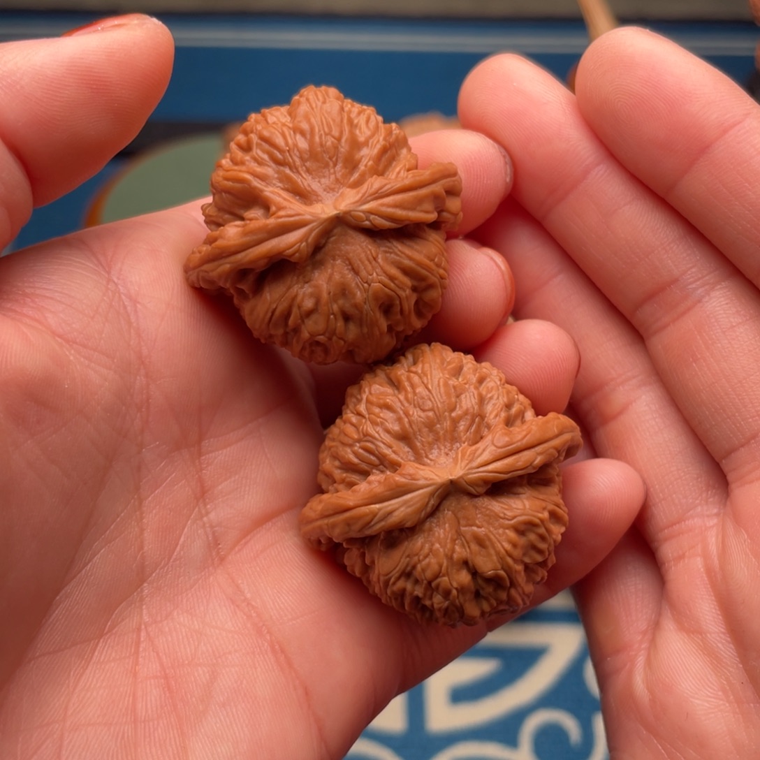 文玩核桃把件38全品球白（精品）