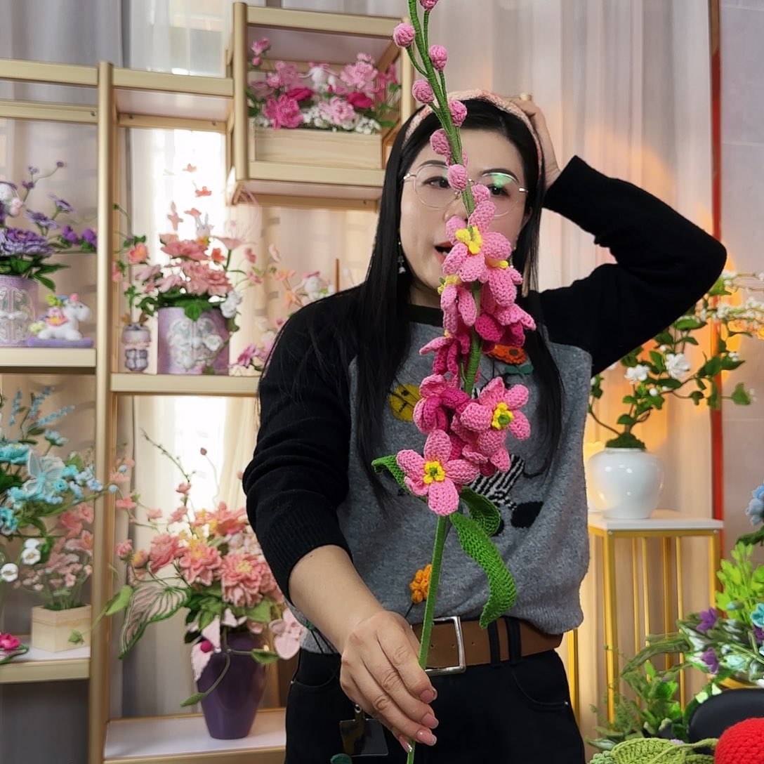 纯手工钩织钩织花束