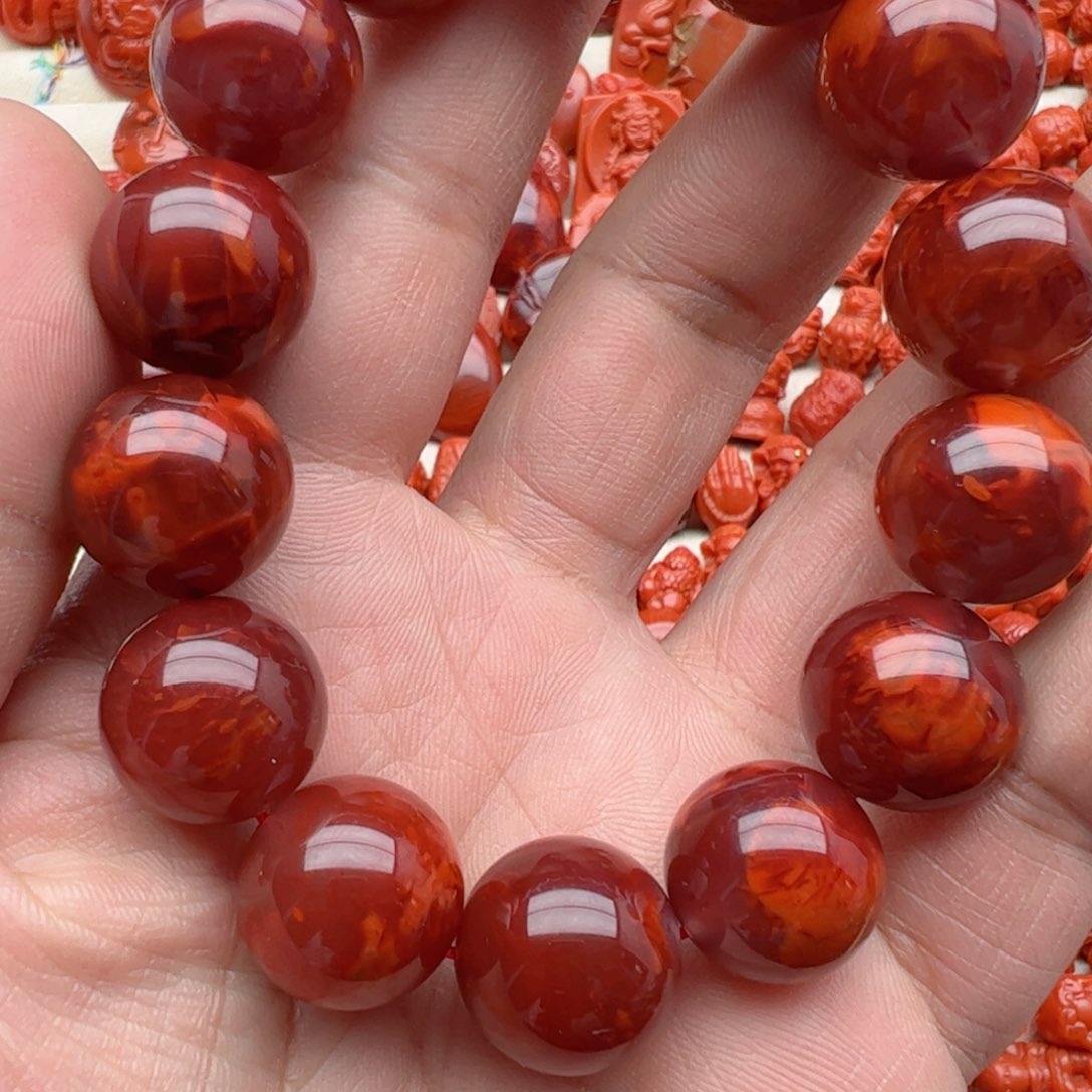 南红玛瑙配饰未镶嵌