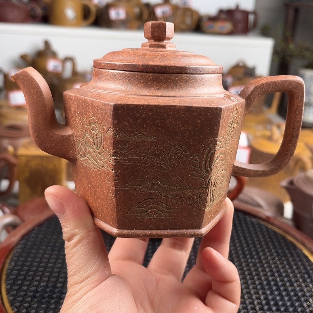 紫泥茶壶宜兴紫砂