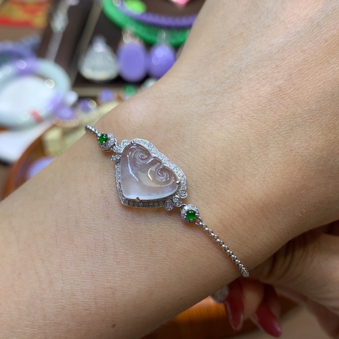 【闪购商品】翡翠18K金镶嵌颈饰翡翠