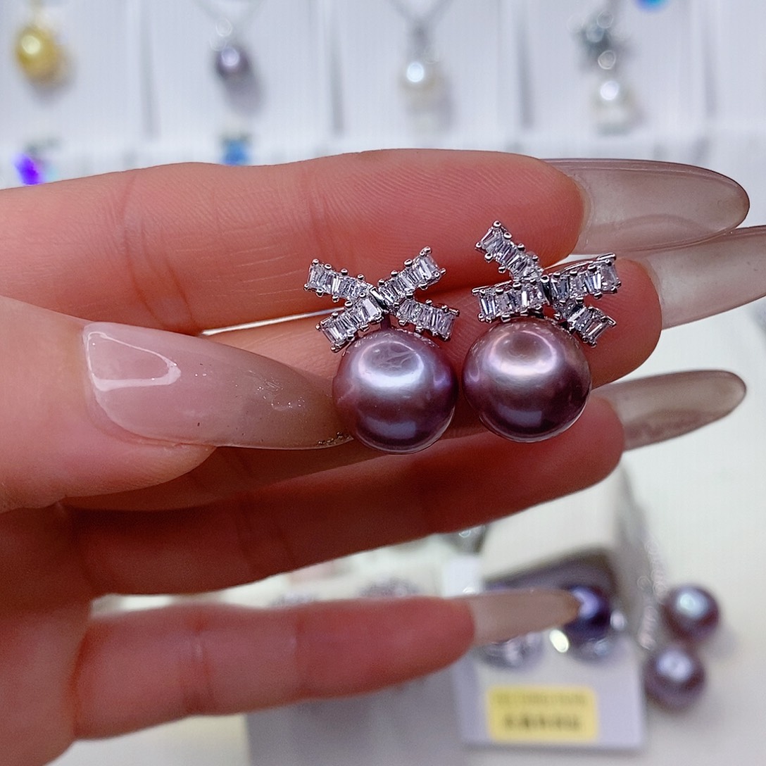 淡水珍珠耳饰未镶嵌