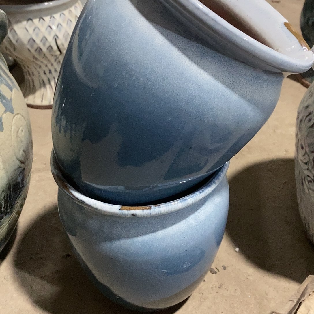 红陶瑕疵15-18两个