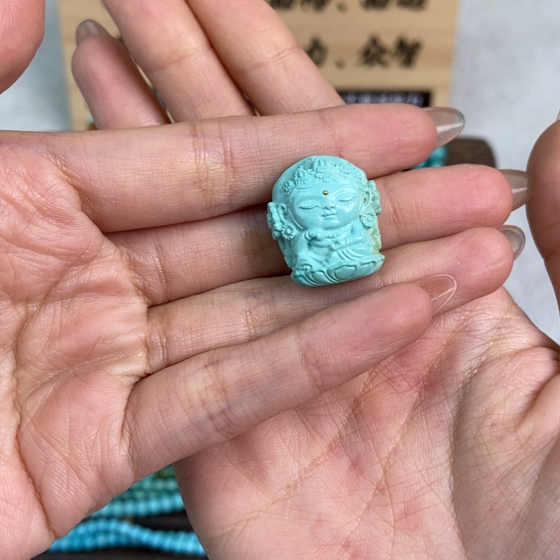 绿松石雕刻未镶嵌