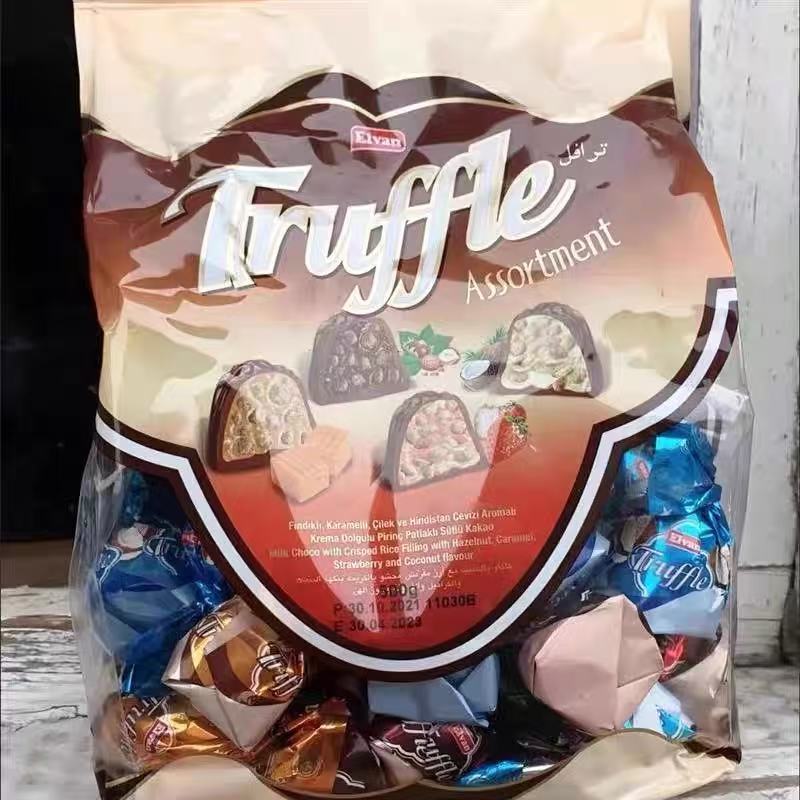 土耳其原装进口榛子草莓椰子味牛奶巧克力糖果150g/袋
