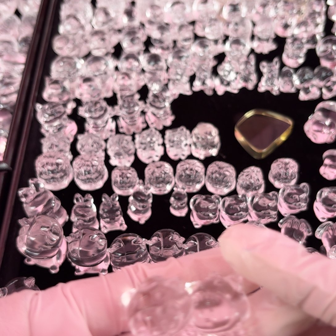 颈饰银S925镶嵌紫晶七***鼠