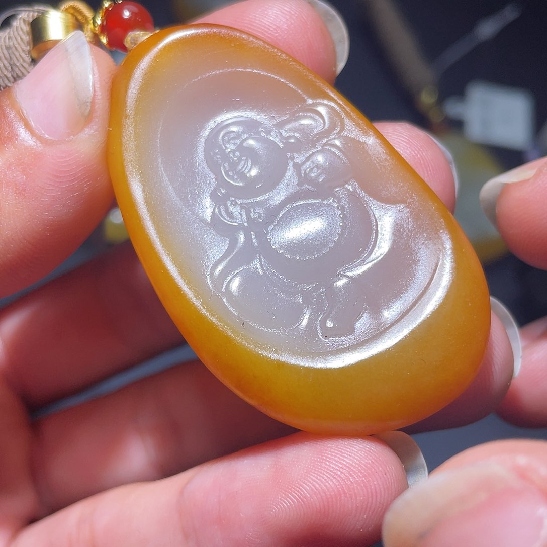 和田玉未镶嵌把件d2