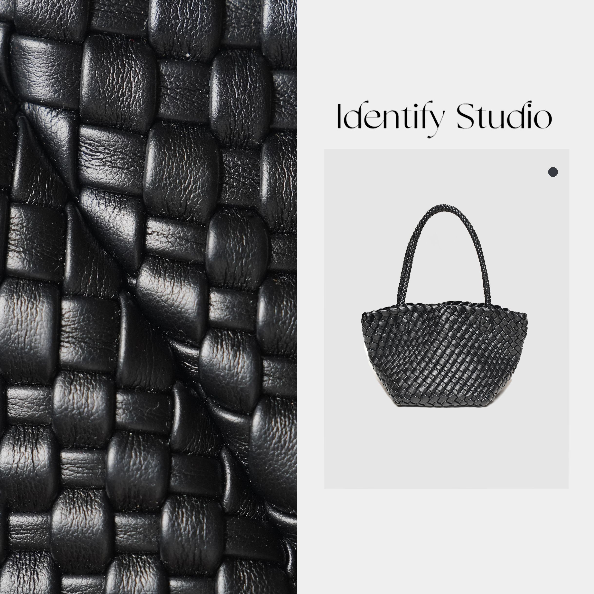 IDENTIFY"野枫"小众百搭设计手工编织胶囊饺子包DIY手提包