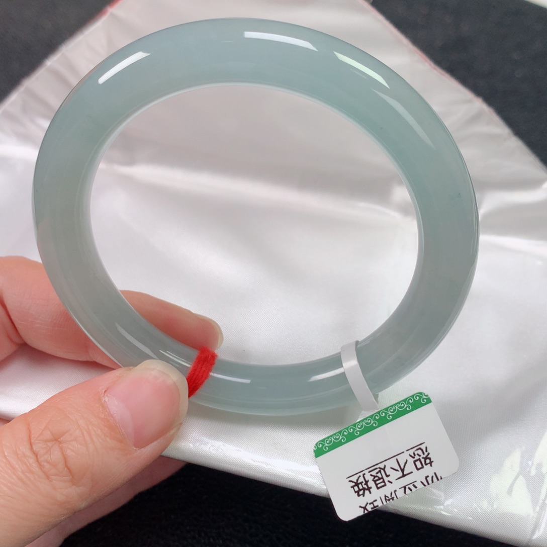 未镶嵌手镯翡翠缅甸天然翡翠手镯57 