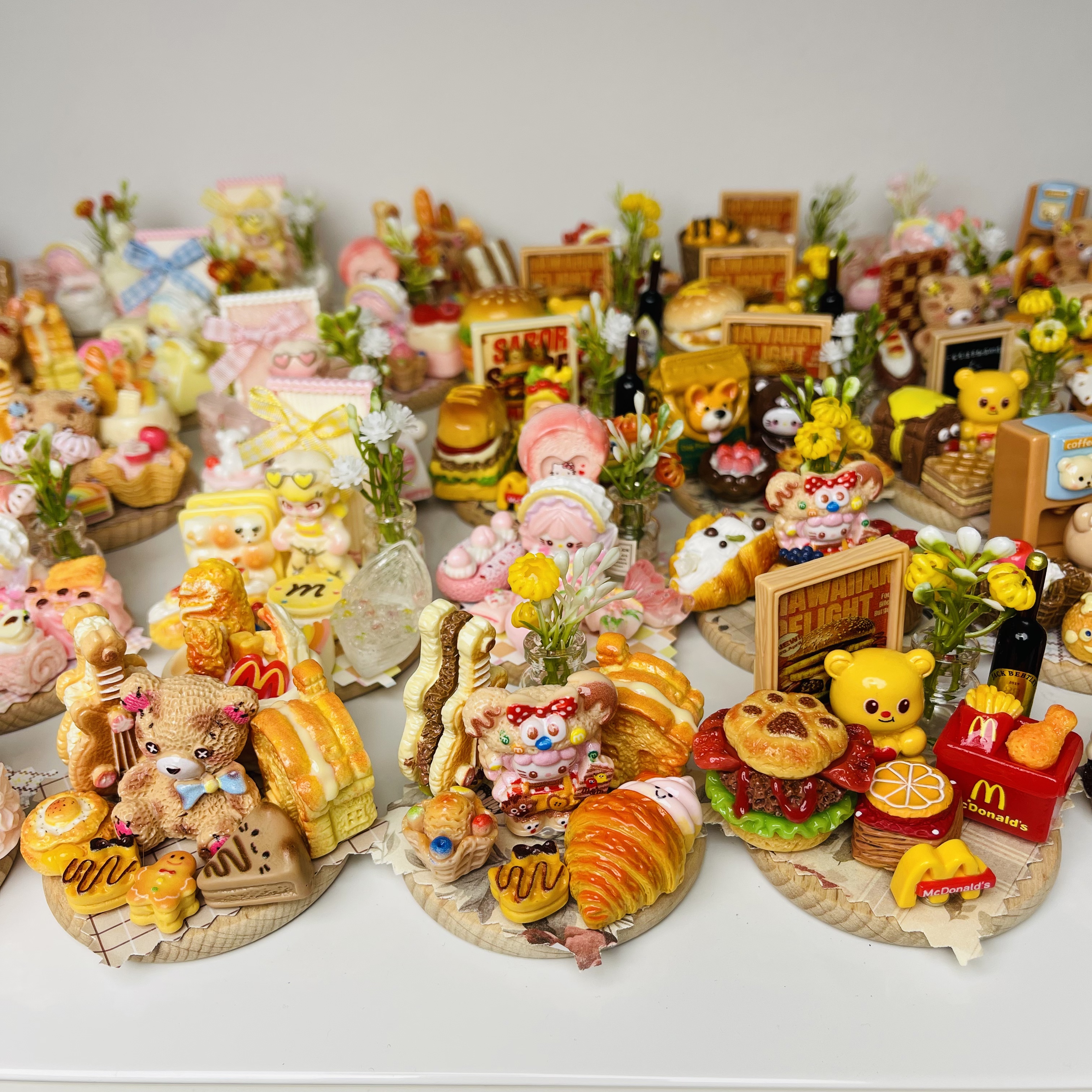 (直播拆手工款)树脂立体创意食玩冰箱贴摆件磁铁默认微瑕