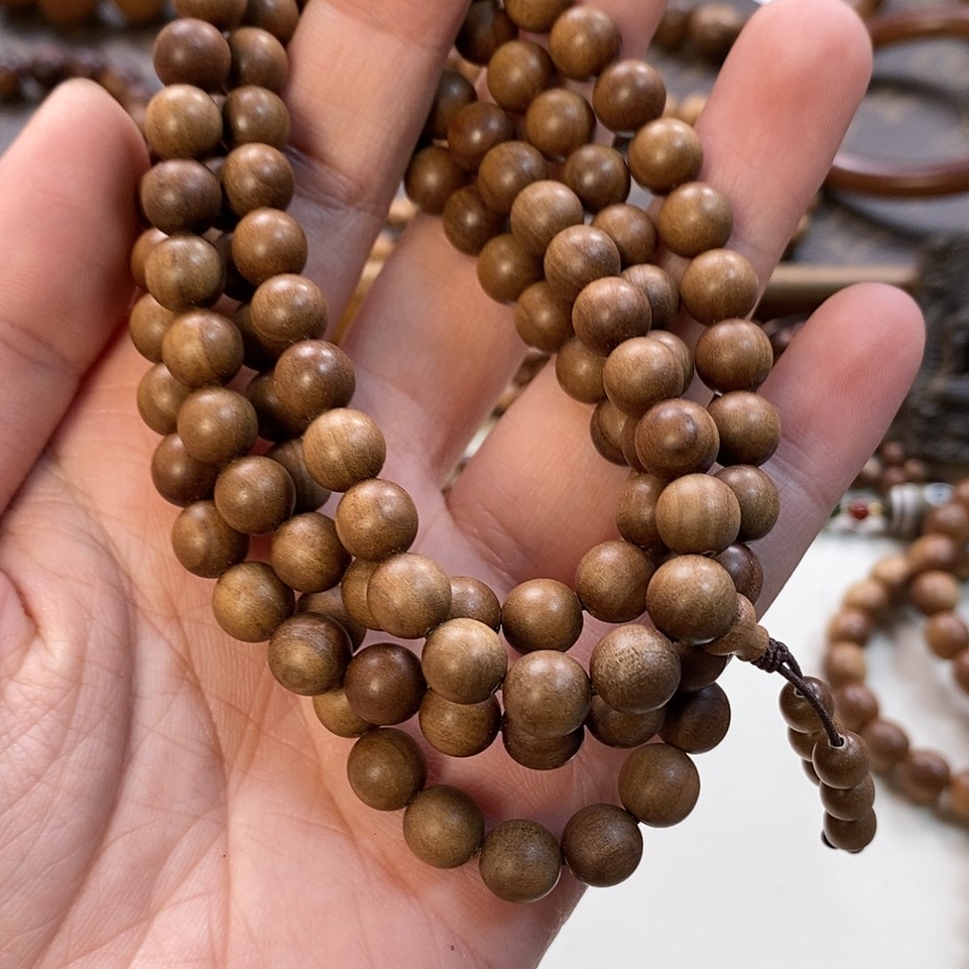 檀香木手串/手链白*?四刨料08