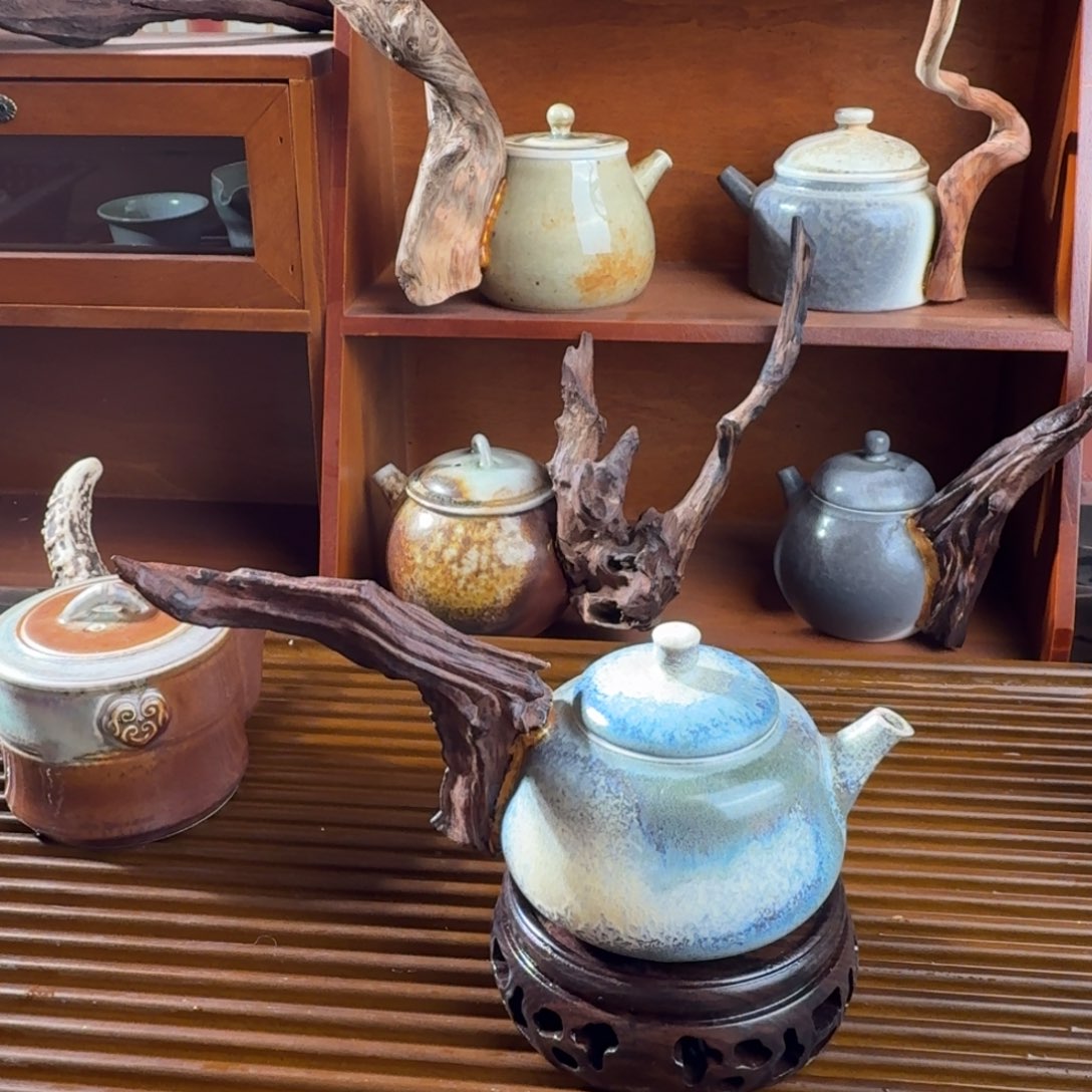 景德镇纯手工柴烧陶瓷茶器孤品